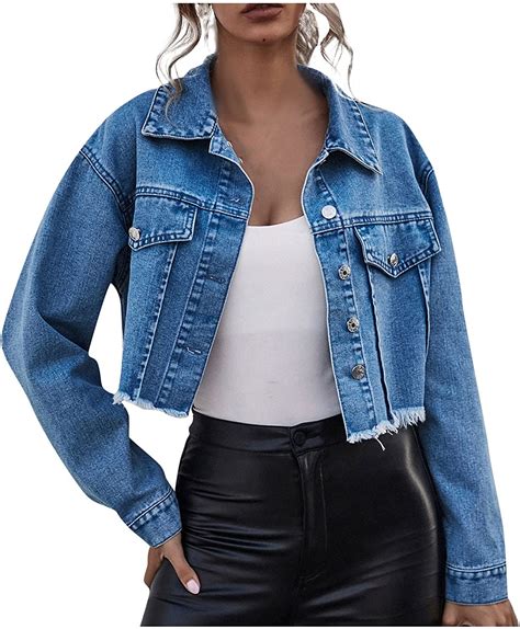 moderne jeansjacke damen